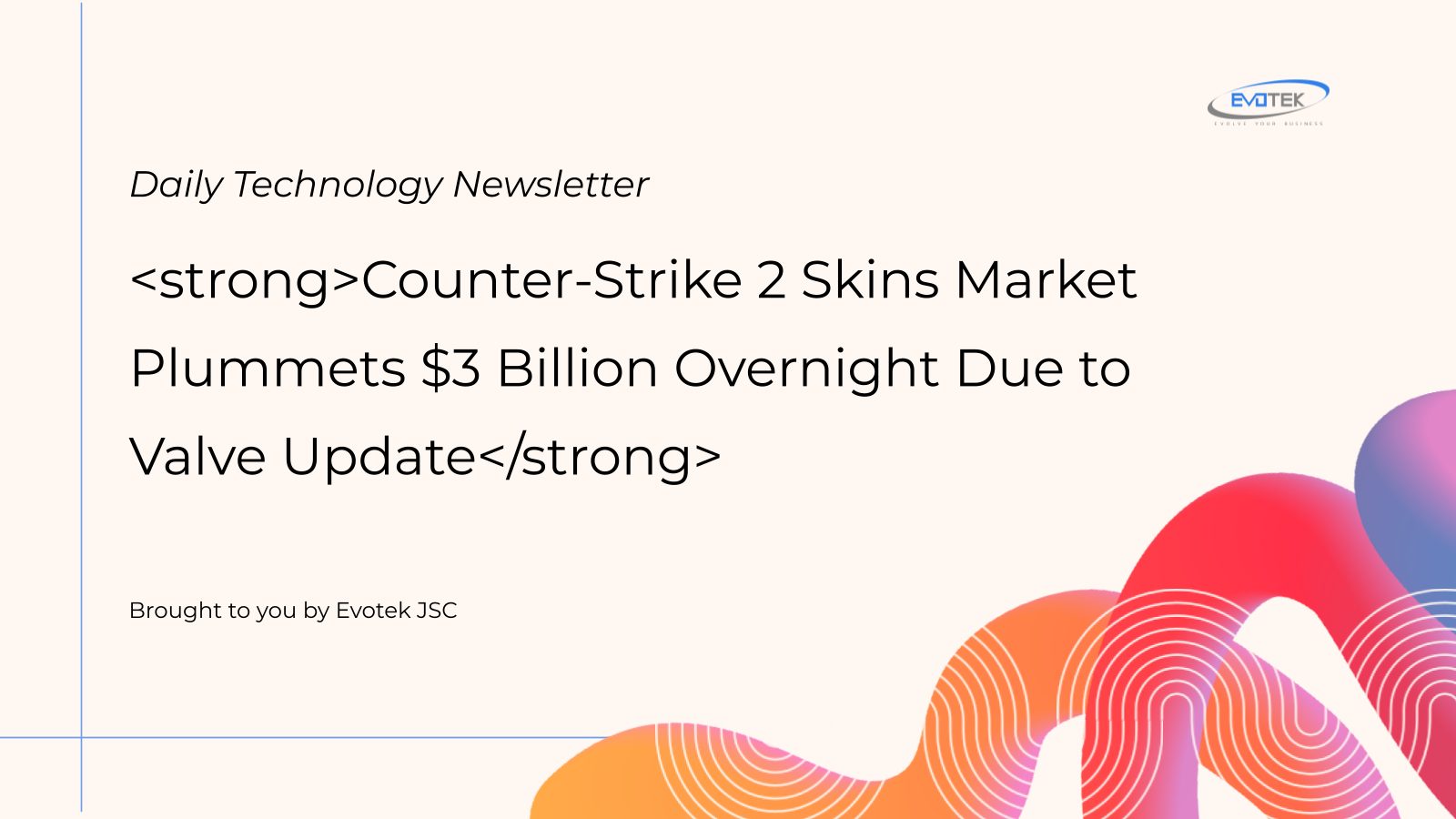 <strong>Counter-Strike 2 Skins Market Plummets $3 Billion Overnight Due to Valve Update</strong> 6 11959