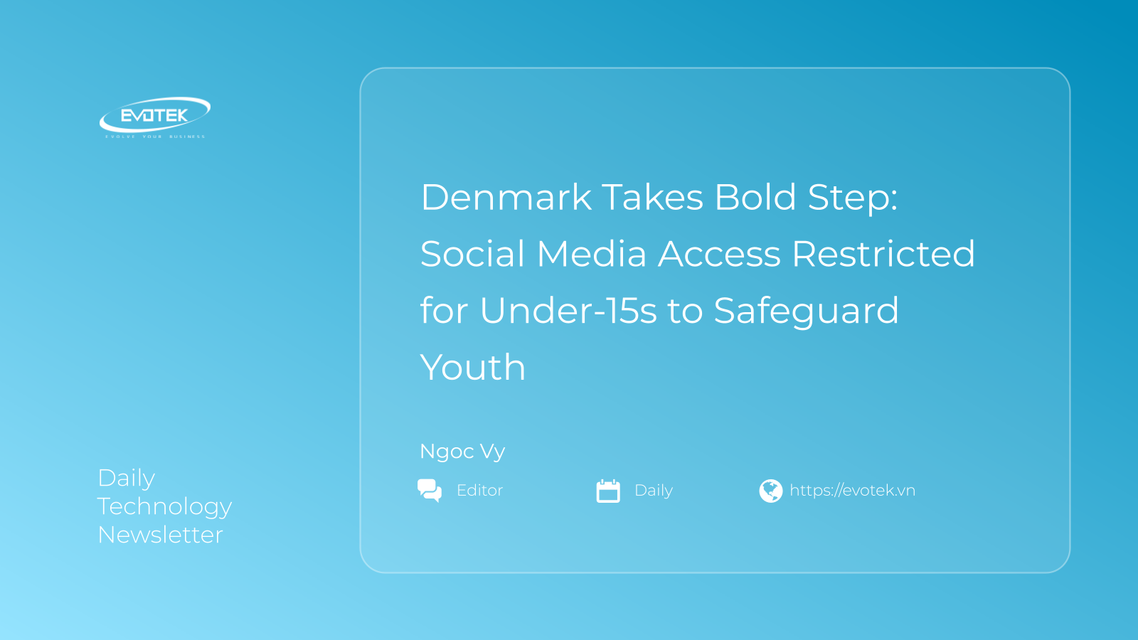 Denmark Takes Bold Step: Social Media Access Restricted for Under-15s to Safeguard Youth 10 12287