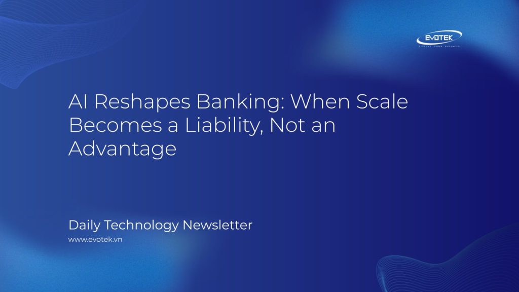 AI Reshapes Banking: When Scale Becomes a Liability, Not an Advantage 1 13104